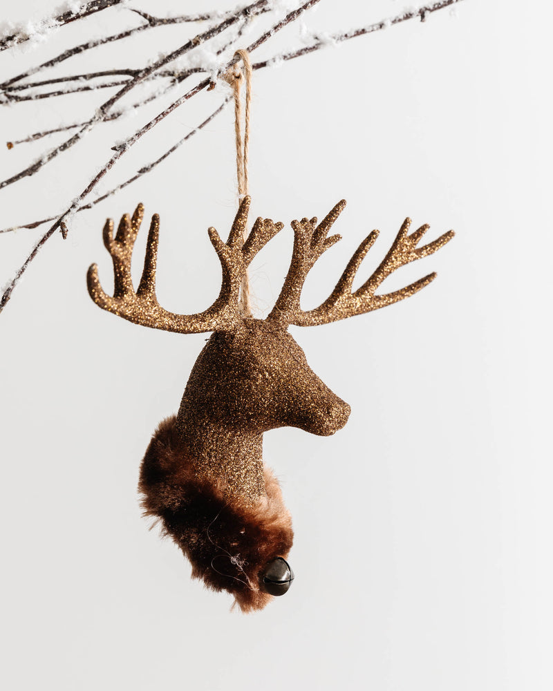 Copper Deer Bust Ornament