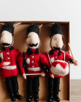 Felt Soldier Ornaments (Set of 3)