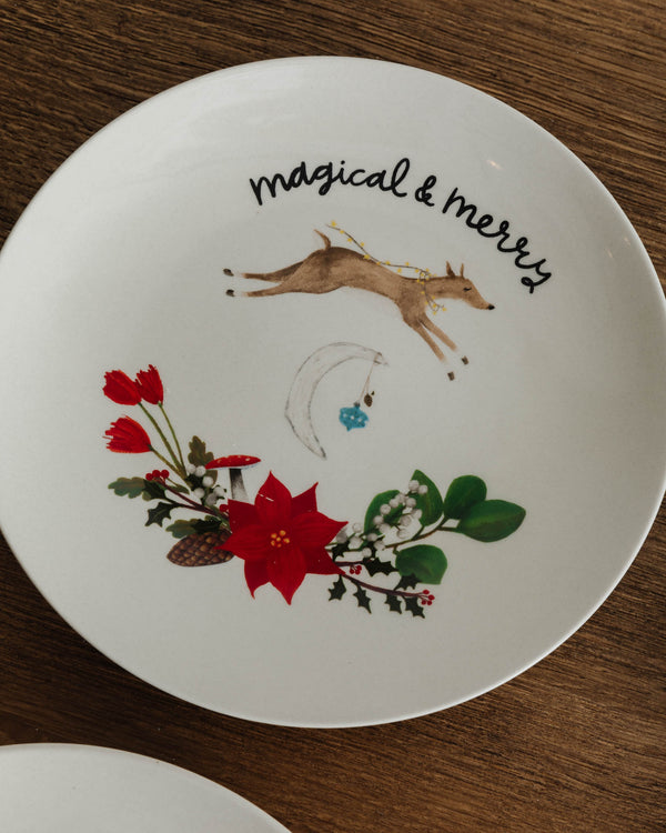 Whimsy Christmas Side Plates (Set of 4)