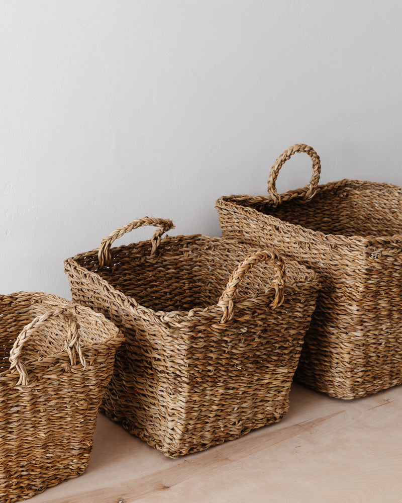 Rhyes Seagrass Baskets (Set of 3)
