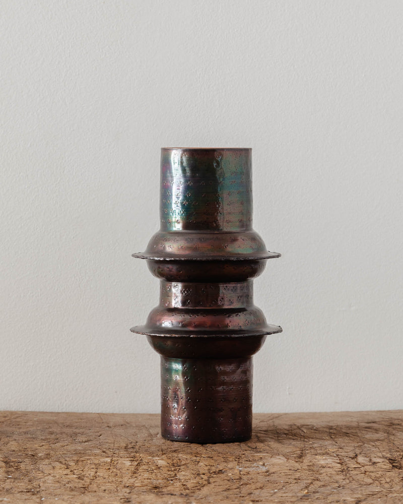 Okala Hammered Copper Vases