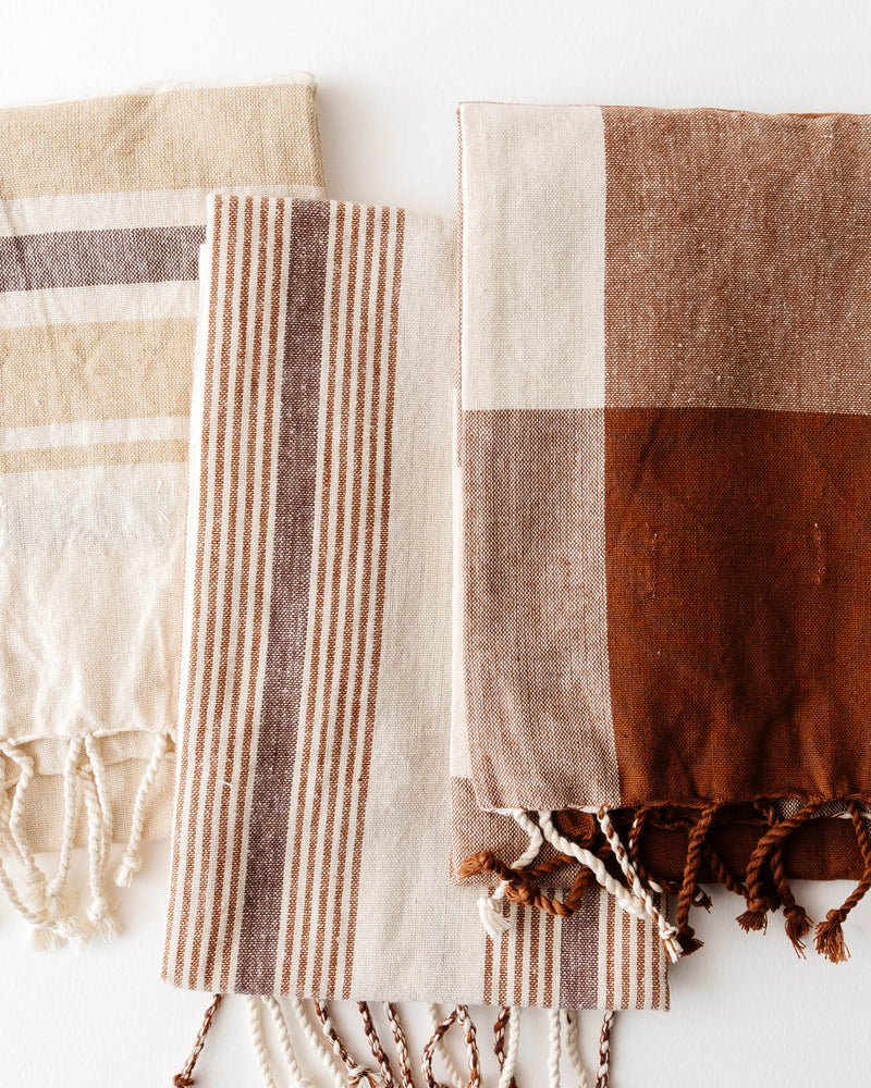 Stripes & Checks Tea Towel Set