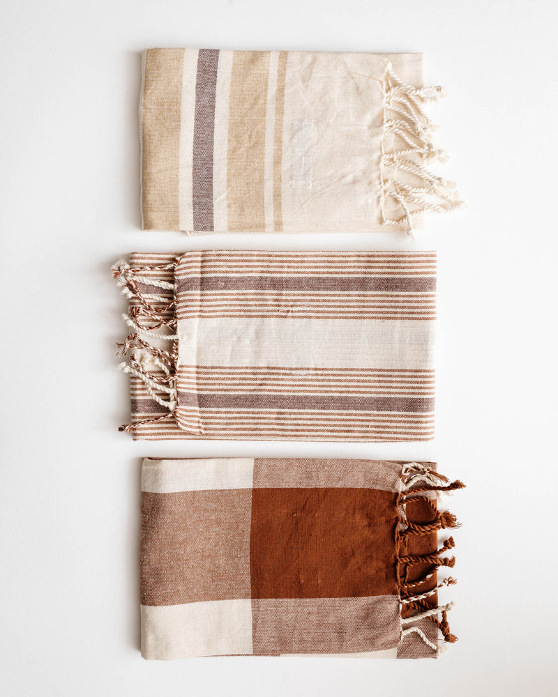 Stripes & Checks Tea Towel Set
