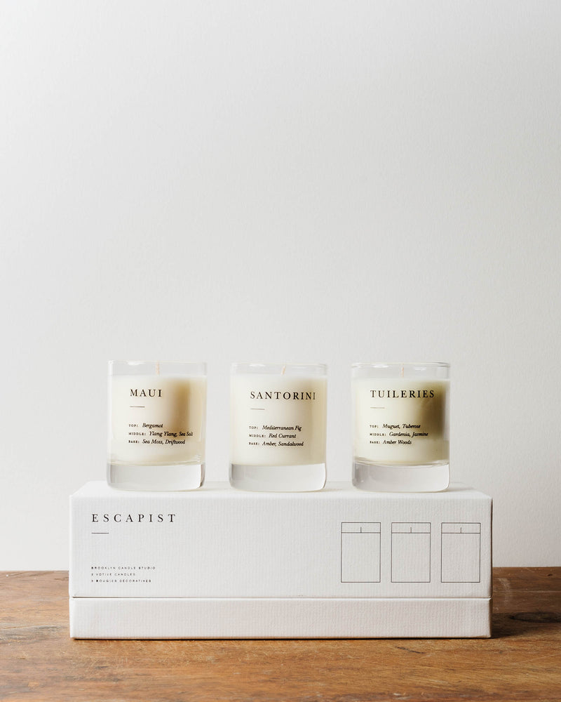 Escapist Votive Candle Set - Fresh + Floral