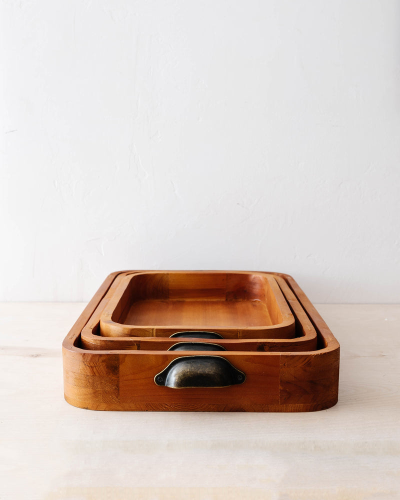 Atwell Wooden Nesting Trays (Set of 3)