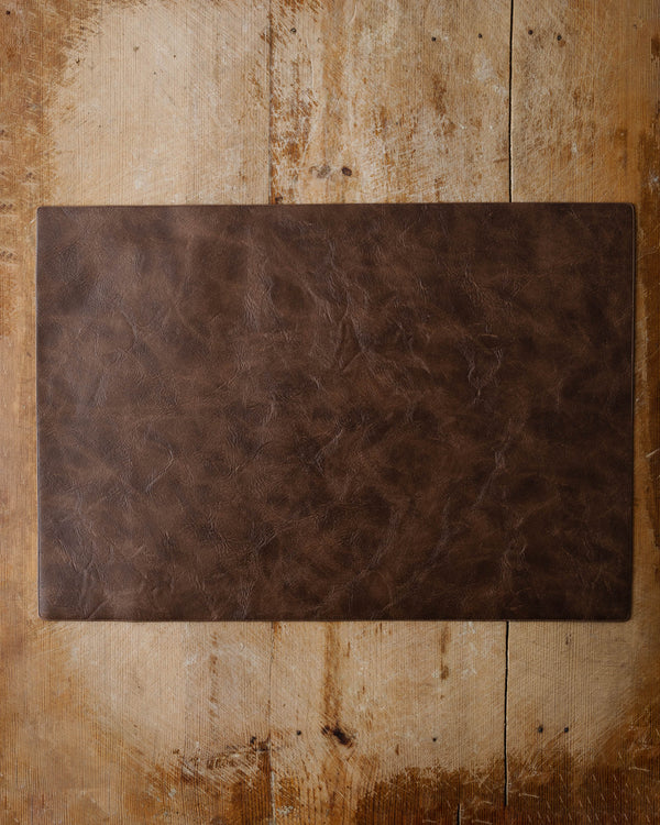 Faux Leather Placemat - Umber