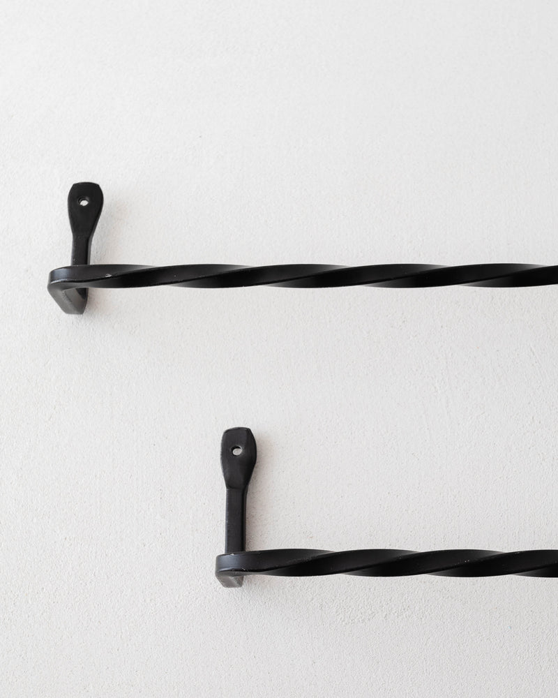Wrought Iron Twisted Towel Bars