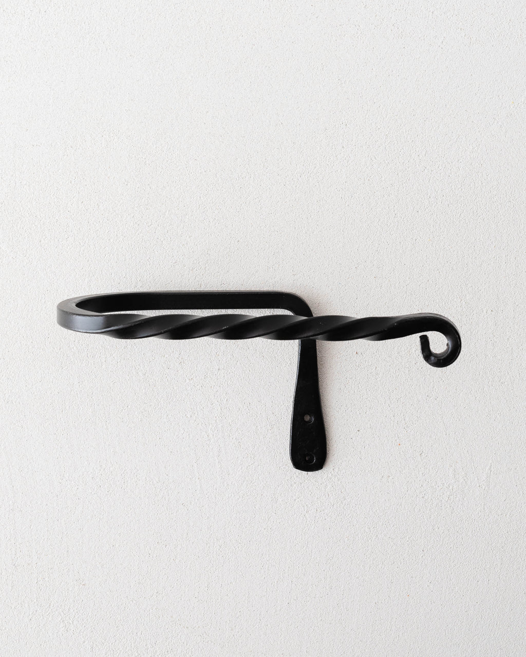 Handmade Wrought Iron Toilet Paper Holder – Black Iron Bathroom Accessories