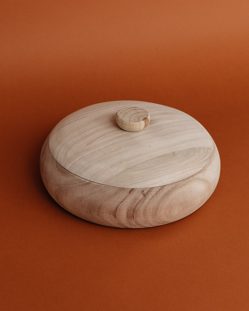 Castilla Paulownia Wood Bowl + Lid