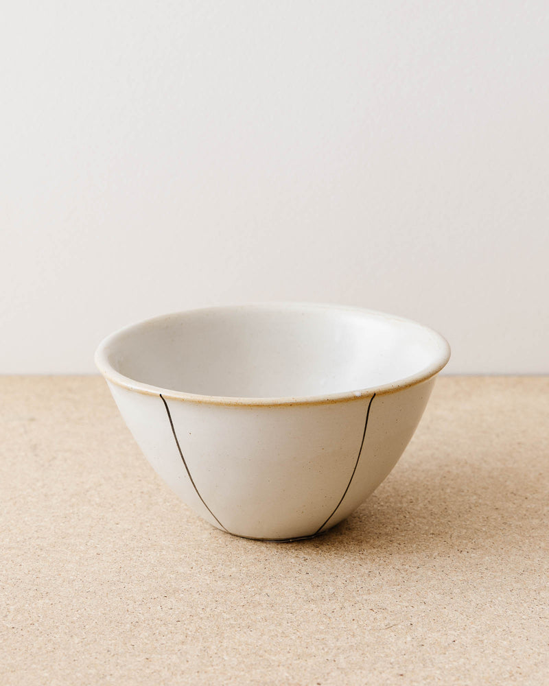 Striped Stoneware Bowls (Set of 4)