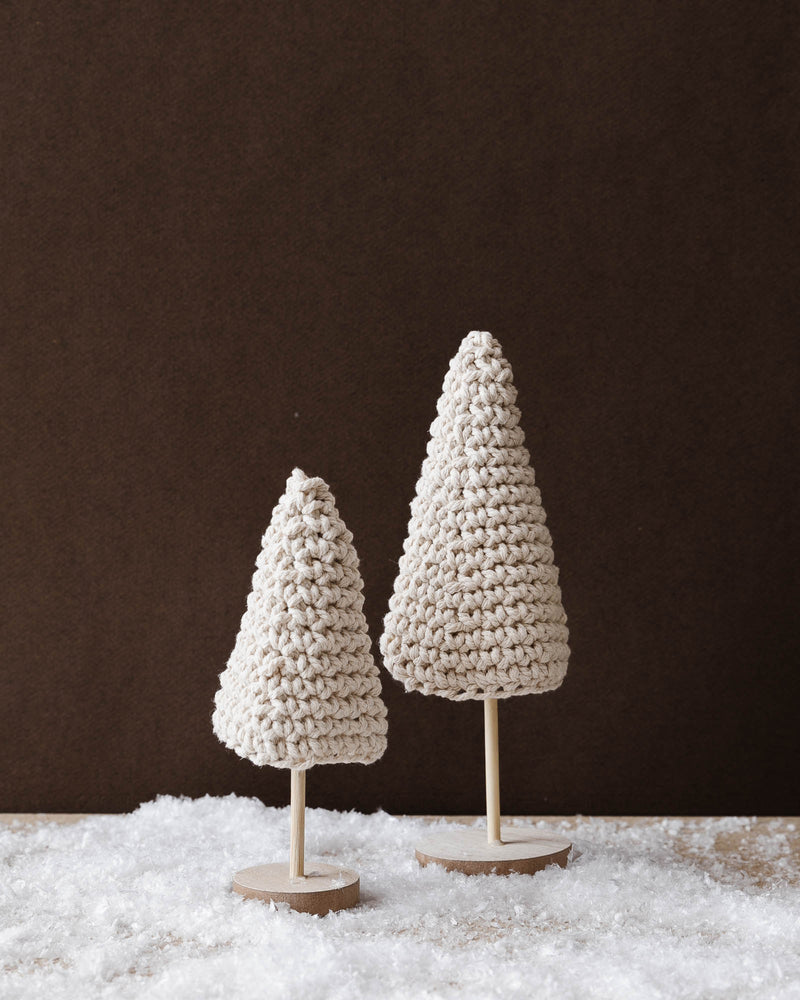 Cotton Crochet Trees (set of 2)