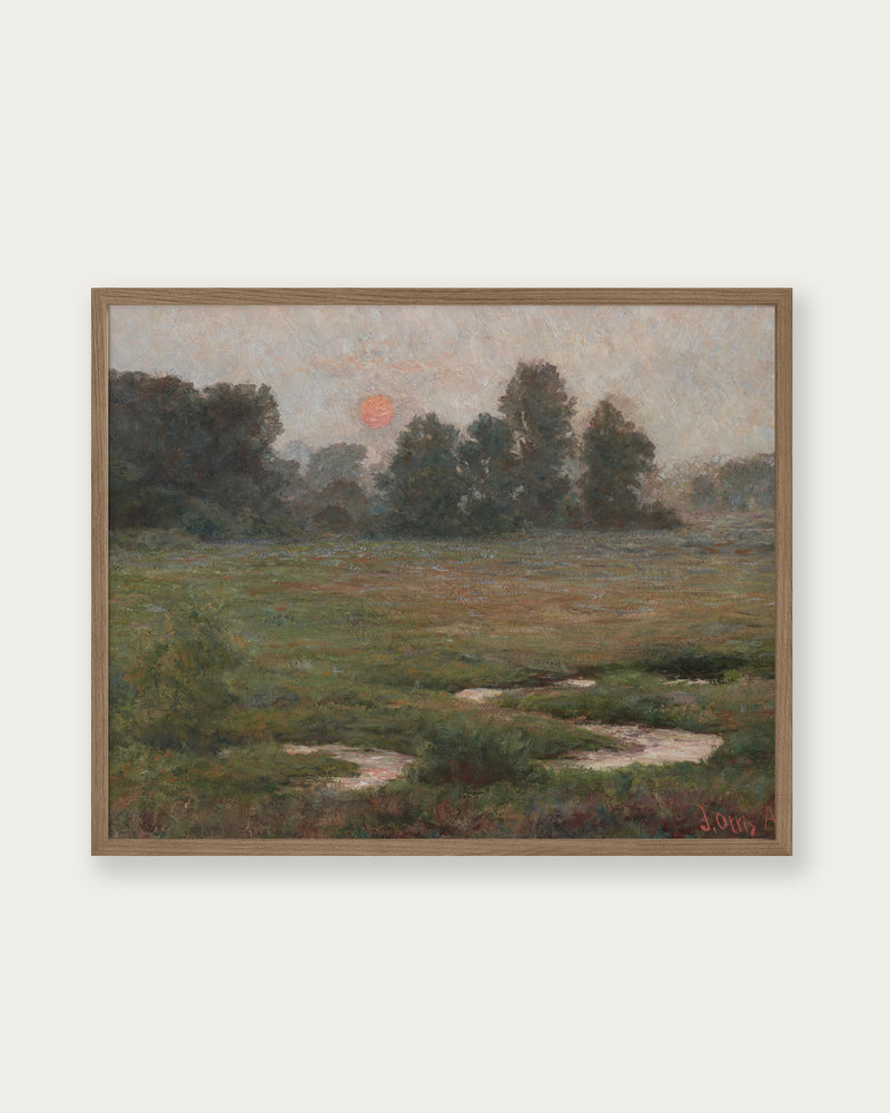 "An August Sunset" Art Print
