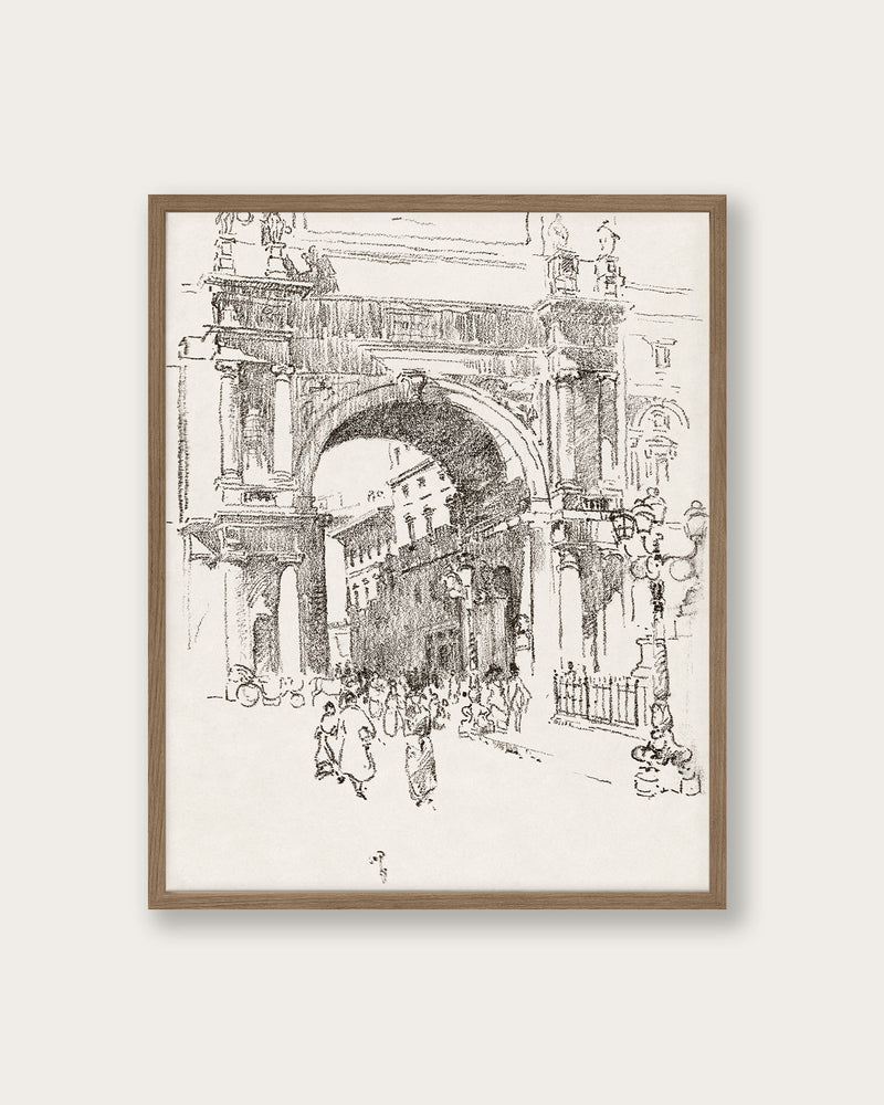 "Piazza Vittorio Emanuele" Art Print