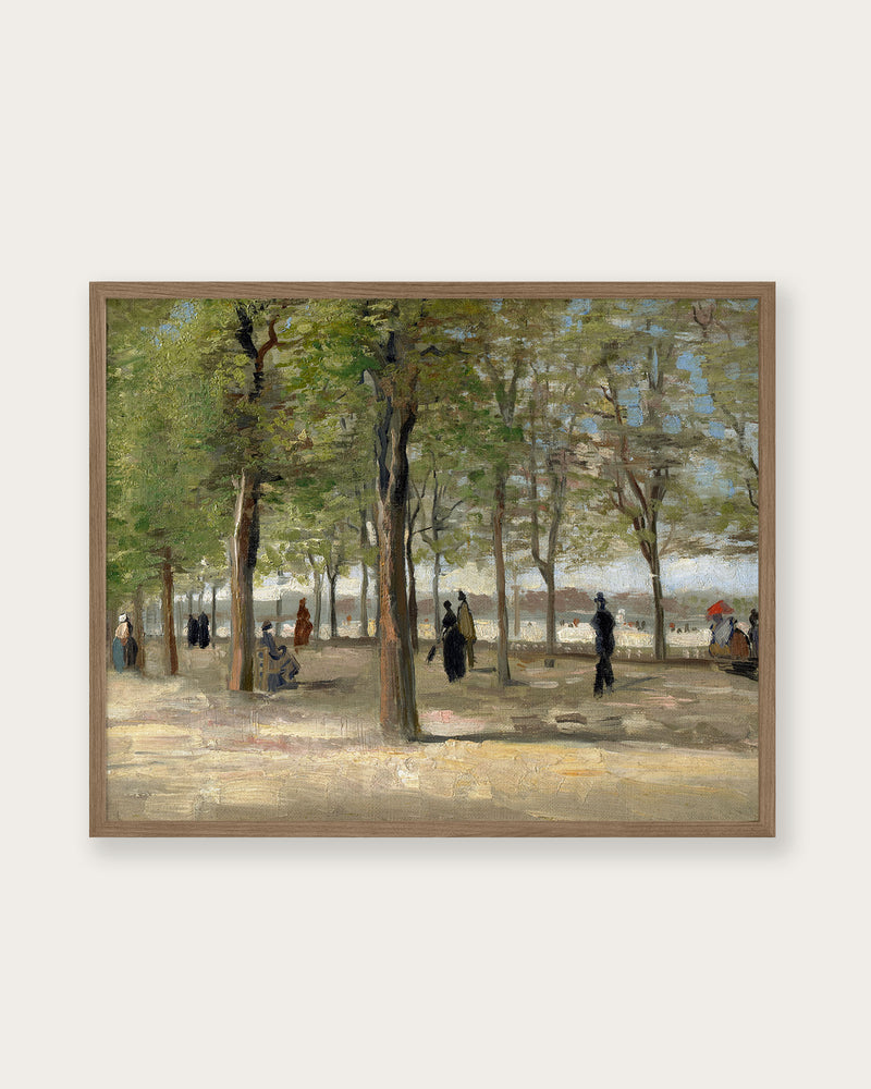 "Terrace in the Luxembourg Gardens" Art Print