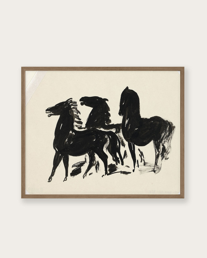 “Three Horses” Art Print