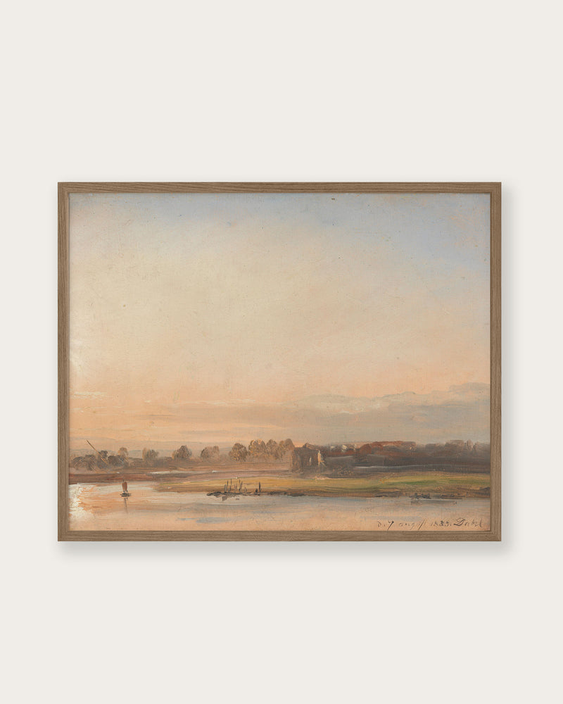 "View of the Elbe" Art Print