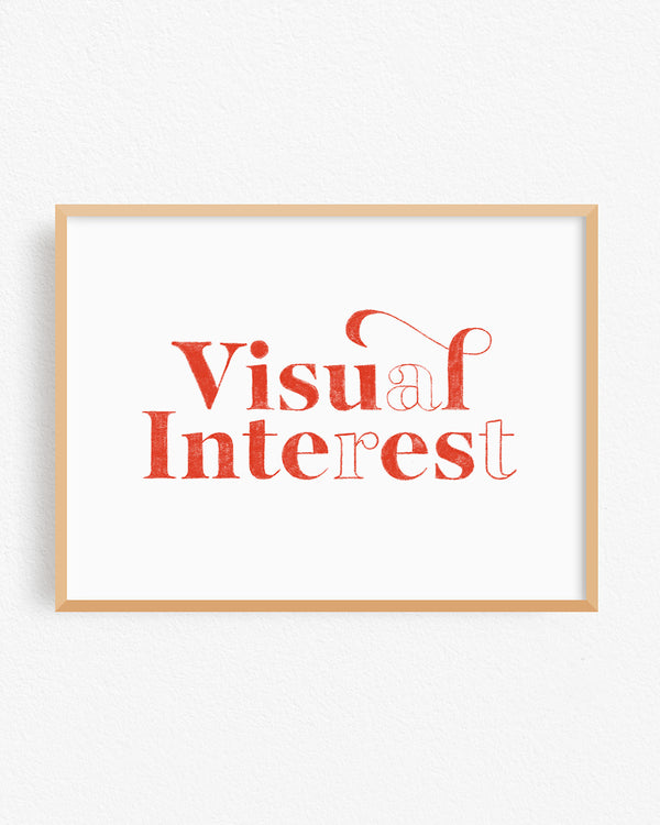 Visual Interest Art Print