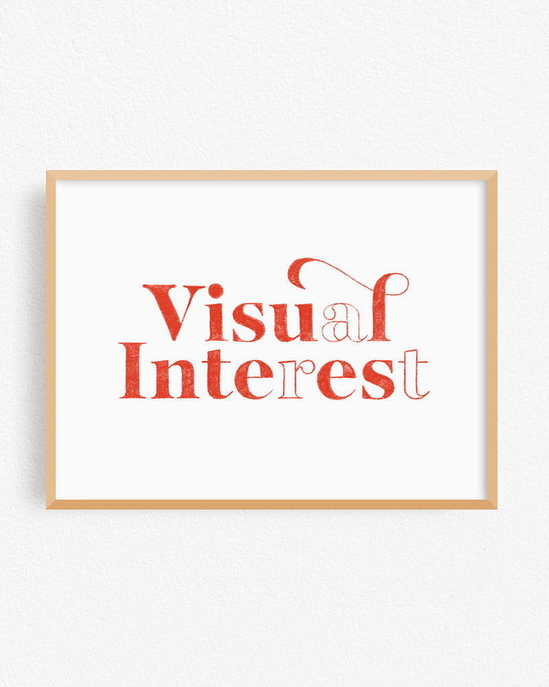 Visual Interest Art Print