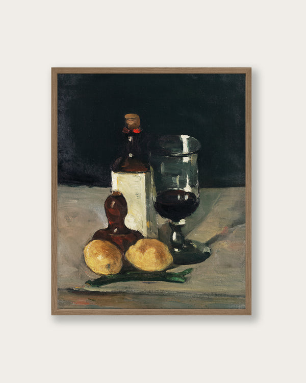 "Wine and Lemons" Art Print