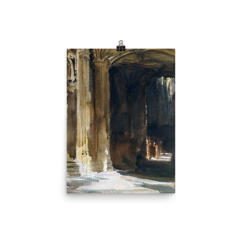 "Cathedral Interior" Art Print