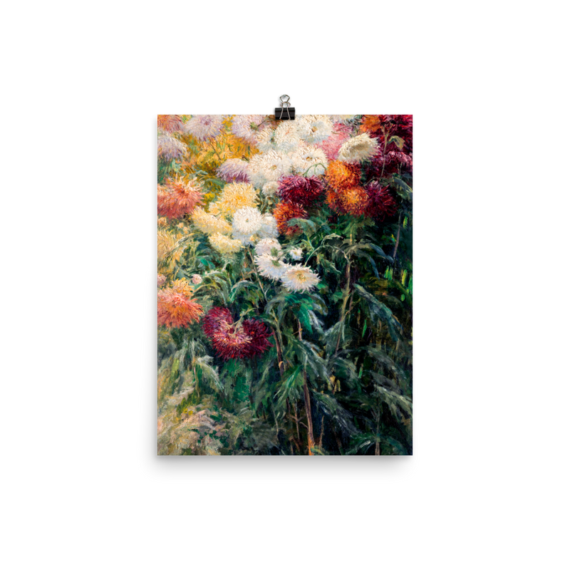 "Chrysanthemums in the Garden at Petit–Gennevilliers" Art Print