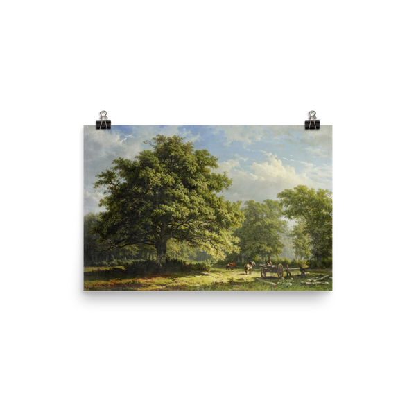"View in the Bentheim Forest" Art Print