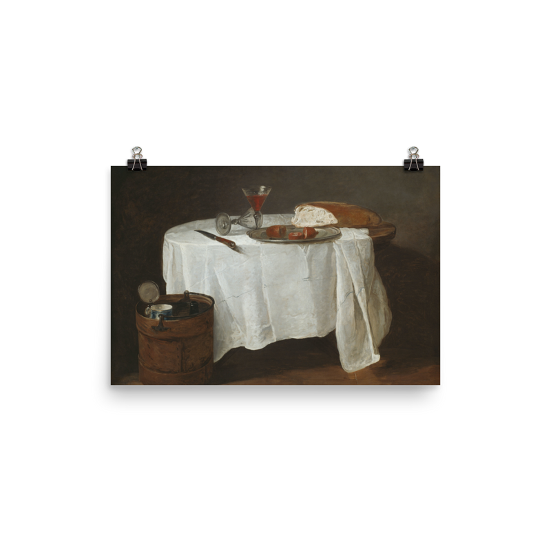 "The White Tablecloth" Art Print