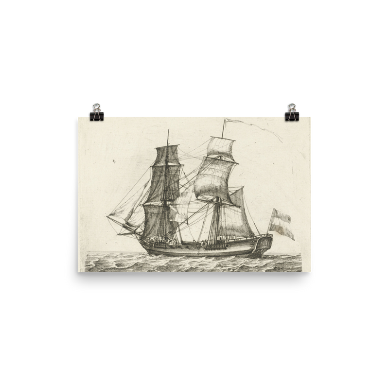 "Ship Sketch" Art Print