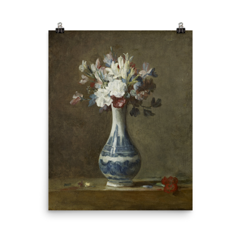 "A Vase of Flowers" Art Print