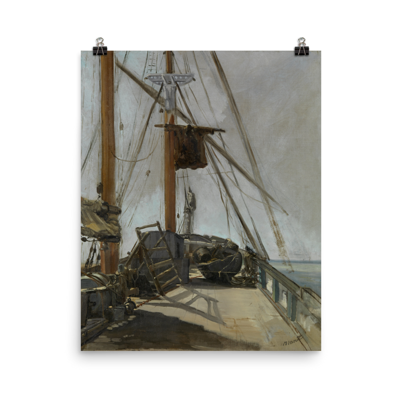 "The Ship Deck" Art Print