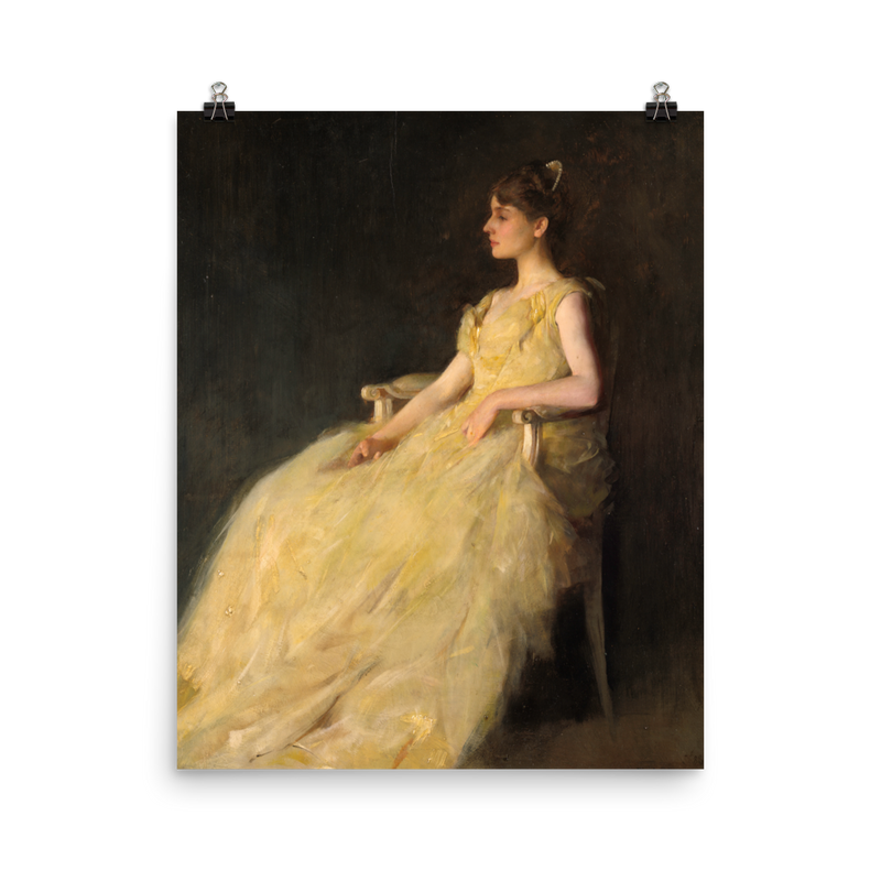 "Lady in Yellow" Art Print