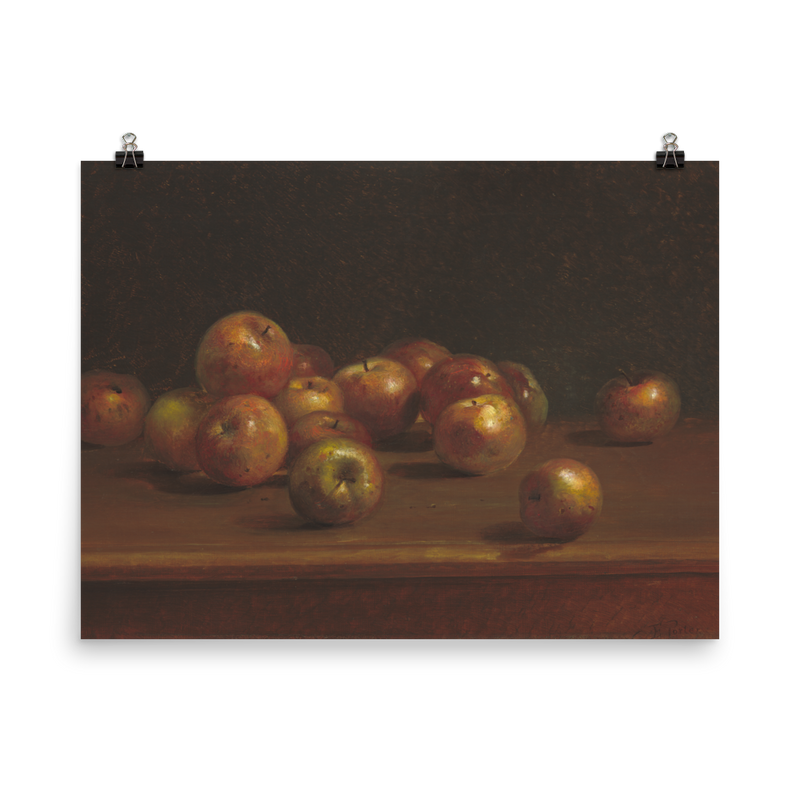 "Apples on a table" Art Print