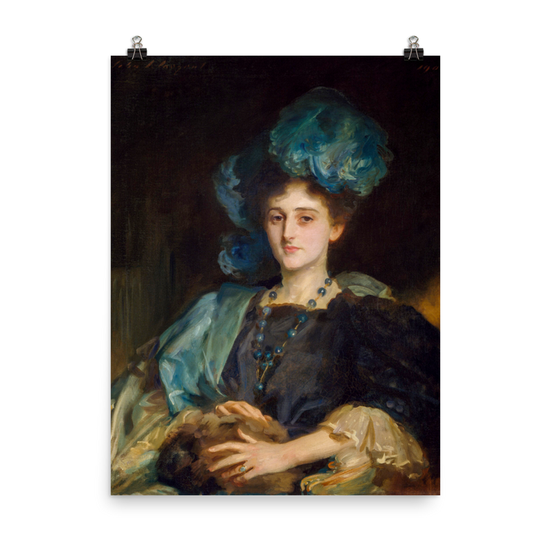"Portrait of Miss Katherine Elizabeth Lewis" Art Print