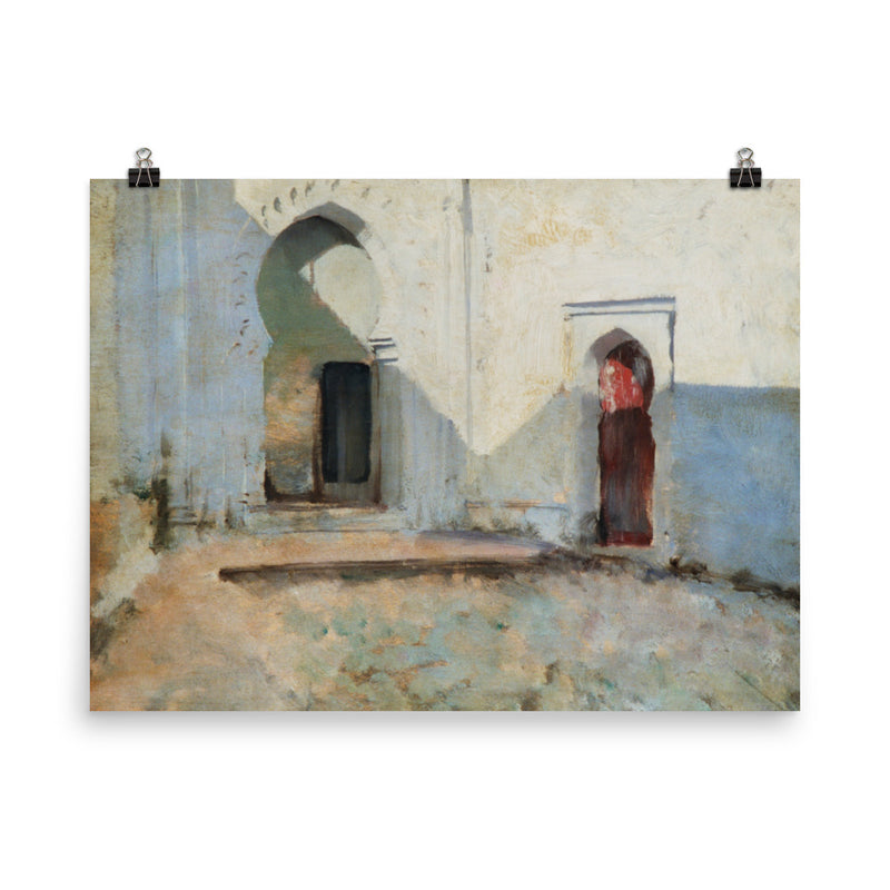 "Courtyard in Morocco" Art Print