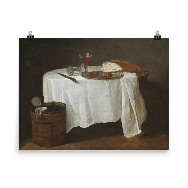 "The White Tablecloth" Art Print