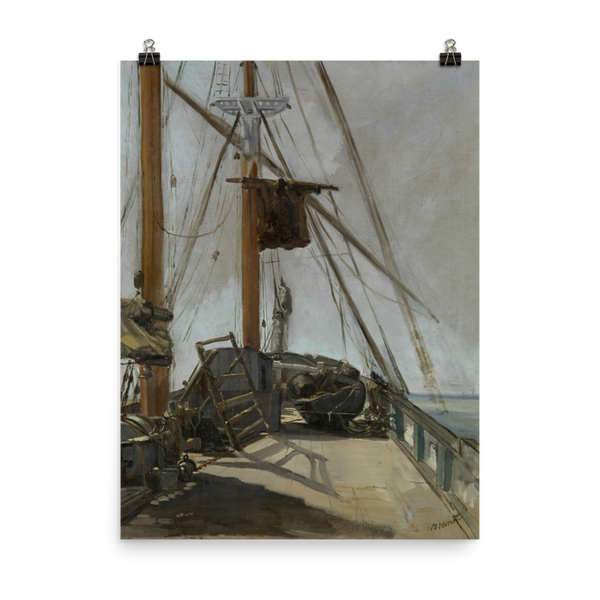 "The Ship Deck" Art Print