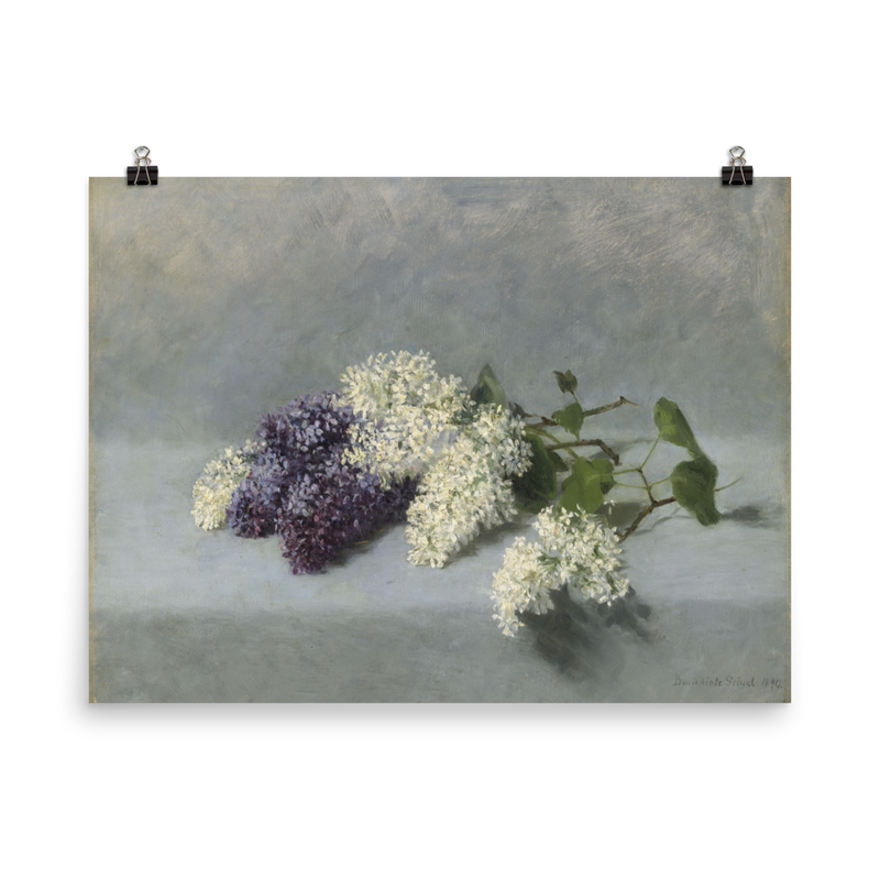 "Still life with lilacs" Art Print