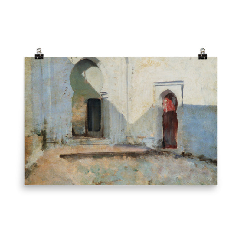 "Courtyard in Morocco" Art Print