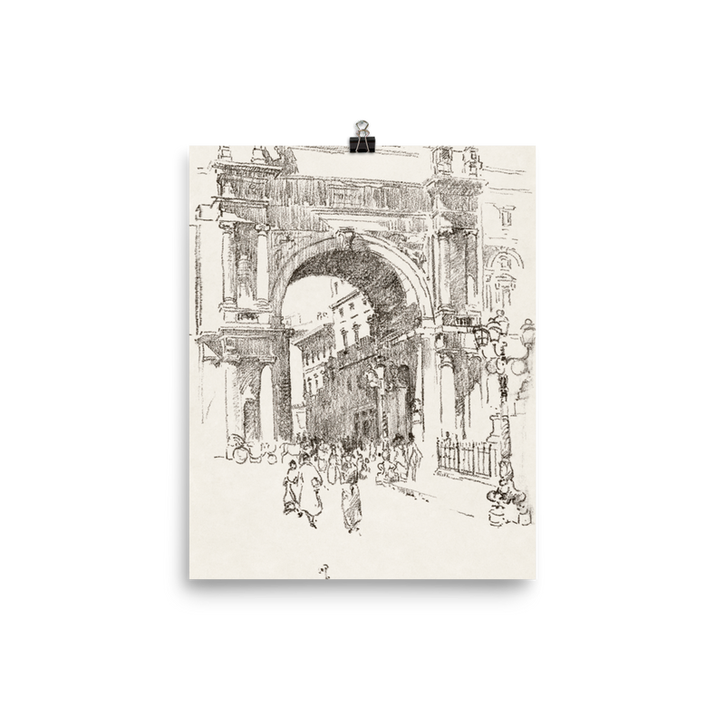 "Piazza Vittorio Emanuele" Art Print