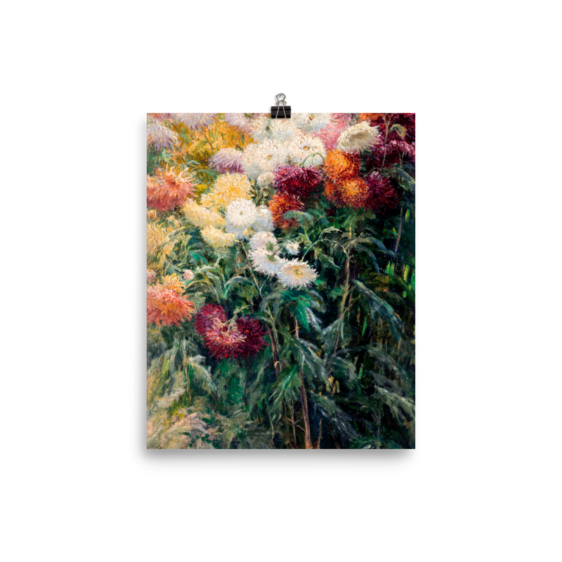 "Chrysanthemums in the Garden at Petit–Gennevilliers" Art Print
