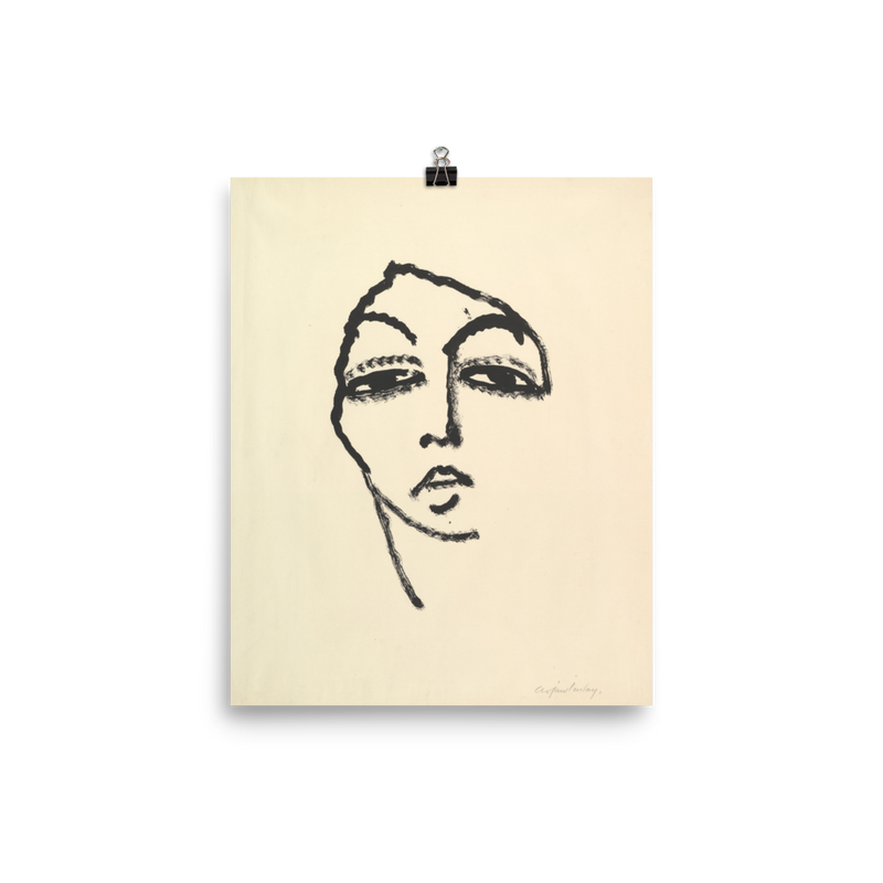 "Head of a Woman" Art Print