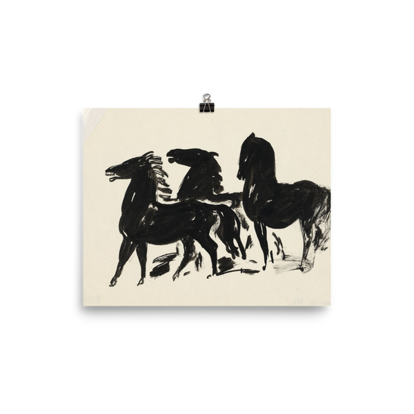“Three Horses” Art Print