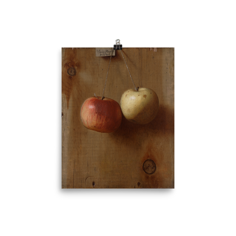 "Two Hanging Apples" Art Print