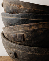 Vintage African Wood Milk Bowl - Lone Fox