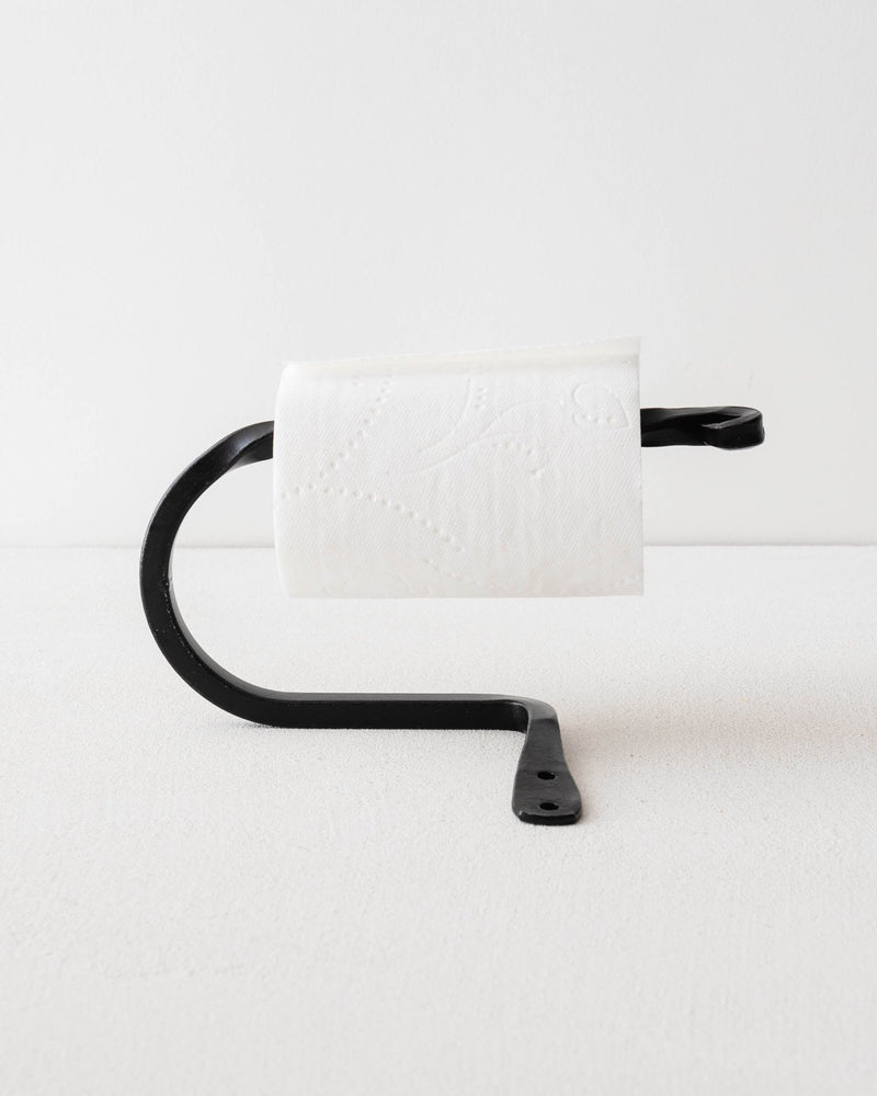 Wrought Iron Twisted Toilet Paper Holder - Lone Fox