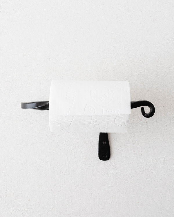 Wrought Iron Twisted Toilet Paper Holder - Lone Fox